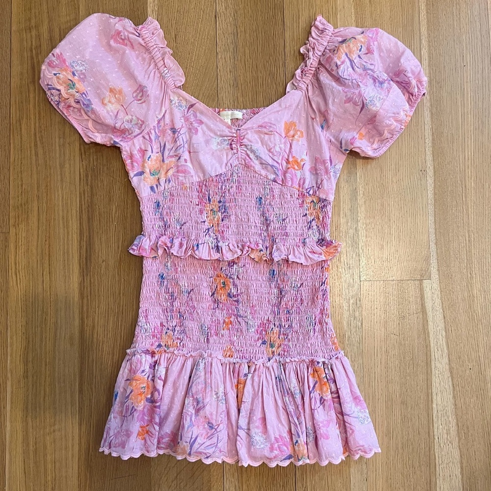 Love shack fancy mini dress